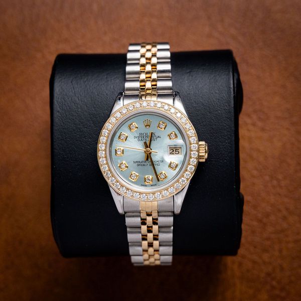 Rolex Datejust 26 - Yellow Gold & Steel Custom Bezel (1993) (mb1620)