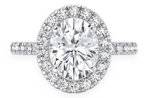 Thav - 2.00ct Oval Solitaire - Halo - Diamond Engagement Ring - All Natural