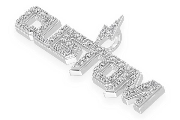 Icebox Custom Lightning Letter Pendant