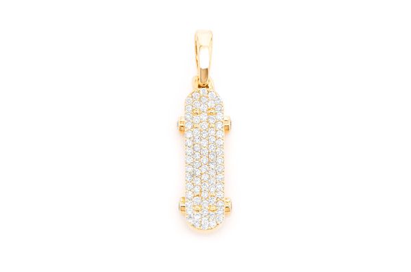 diamond skateboard pendant