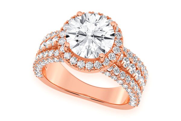 Tripp - 2.00ct Round Solitaire - Triple - Diamond Engagement Ring - All Natural