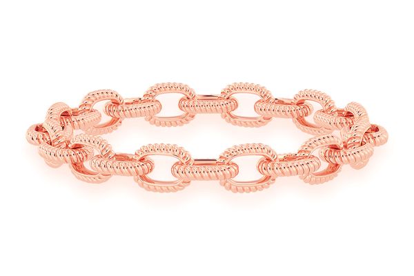 Braided Rolo Bracelet 14k Solid Gold