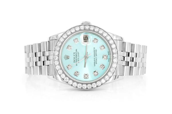 Rolex Datejust 31MM Steel (68240) - 1.50ctw Diamond Bezel