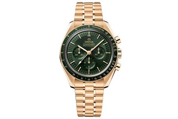 Omega - Apollo Speedmaster 50th Gold - Yellow Gold Green Bezel