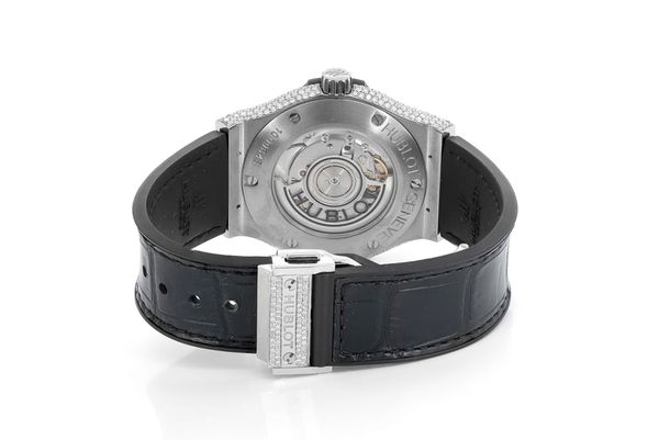 Hublot Classic Fusion Steel - 7.25ctw Fully Iced Out