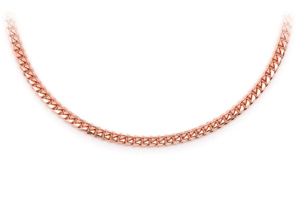 2.5MM Miami Cuban 14k Solid Gold Chain