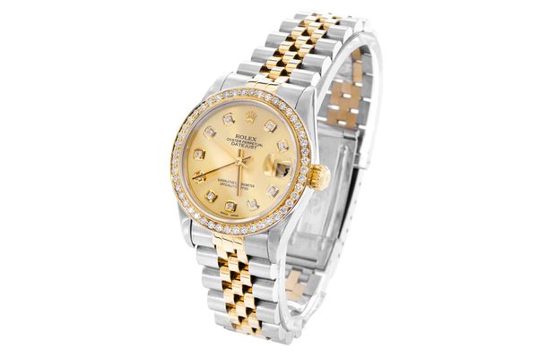 Rolex - Datejust 31 - 782730 - Steel & Gold - Custom Diamond Bezel & Dial - (500-06126)