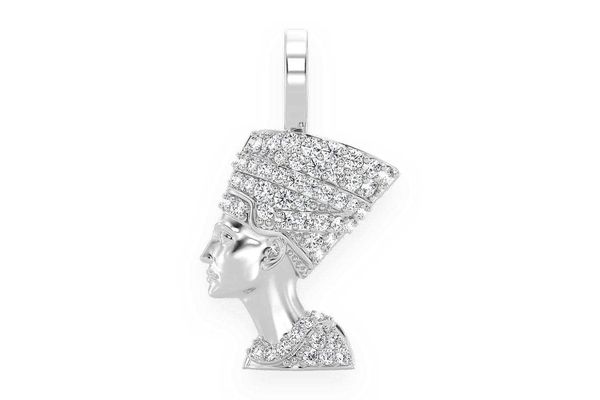 Nefertiti Diamond Pendant 14k Solid Gold 0.25ctw