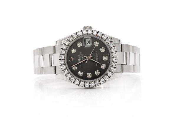 Rolex Datejust 31MM Steel (178240) - 2.25ctw Diamond Bezel