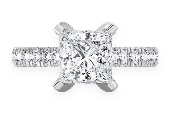 Thinn - 2.00ct Princess Cut Solitaire - Diamond Engagement Ring - All Natural