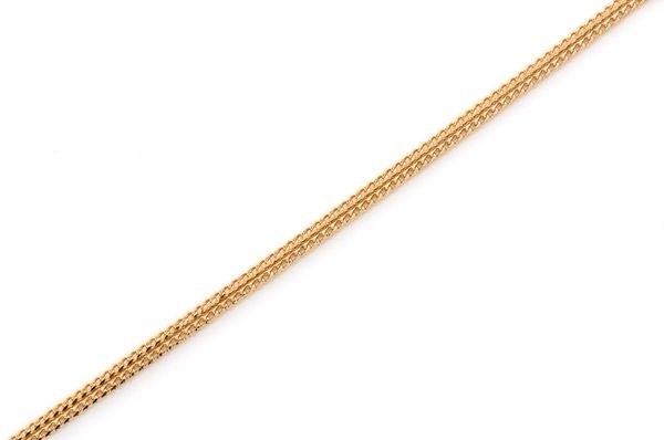 1.5MM Franco 14k Solid Gold Chain