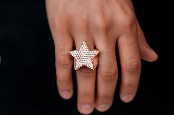 Super Star Diamond Ring 14k Solid Gold 7.25ctw