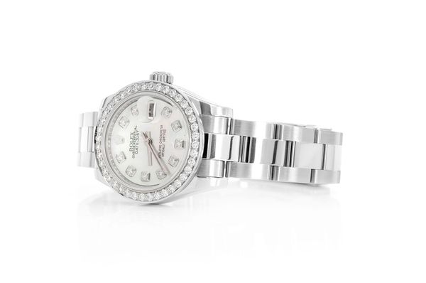 Rolex Datejust 26MM Steel (179174) - 0.75ctw Diamond Bezel