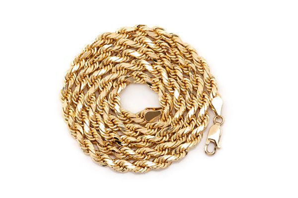 4MM Rope 14k Solid Gold Chain