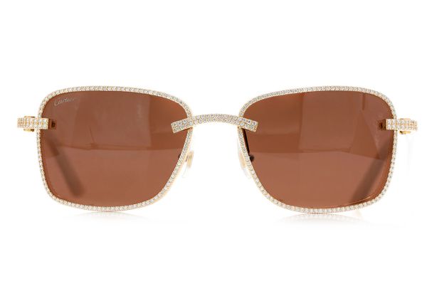 brown tint cartier glasses