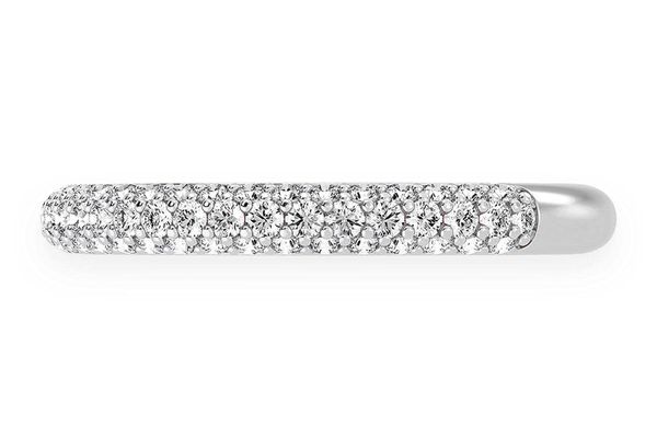 3 Row Diamond Band 14k Solid Gold 0.50ctw