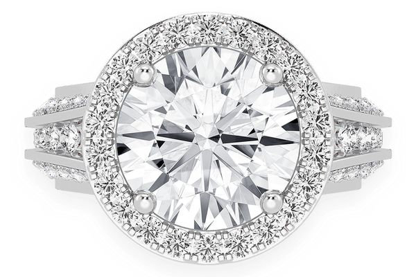 Monst - 3.00ct Round Solitaire - Diamond Engagement Ring - All Natural