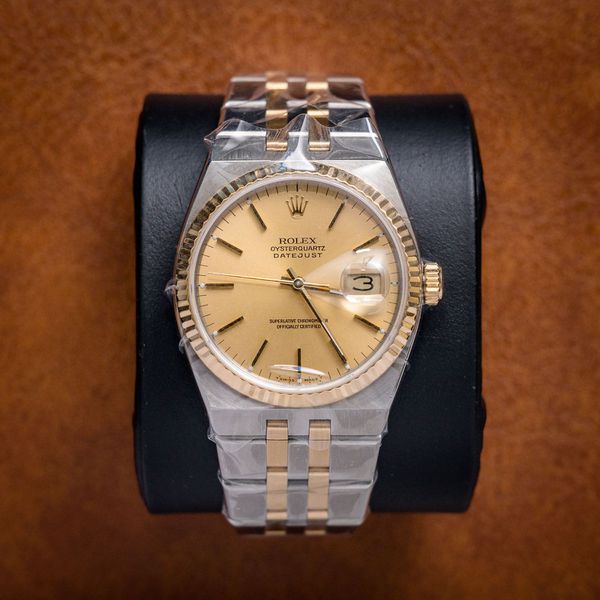 Rolex - Oysterquartz Datejust 36 - 17013 - Yellow Gold & Steel (mb1643)