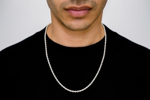 3.5MM Rope 14k Solid Gold Chain