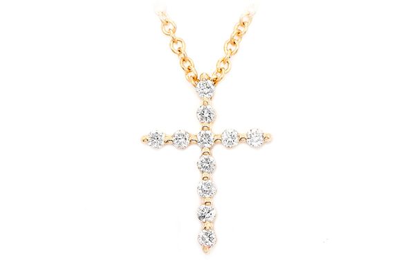 Cross Necklace 14k   .15ctw