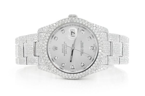 Fully iced out rolex sale