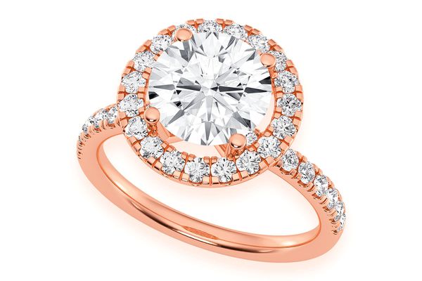 Thav - 2.00ct Round Solitaire - Halo - Diamond Engagement Ring - All Natural