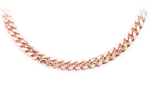 6MM Miami Cuban 14k Solid Gold Chain