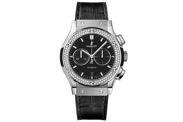 Hublot - Classic Fusion Chronograph Titanium Diamonds - 541.nx.1171.lr.1104 - Titanium (rb473)