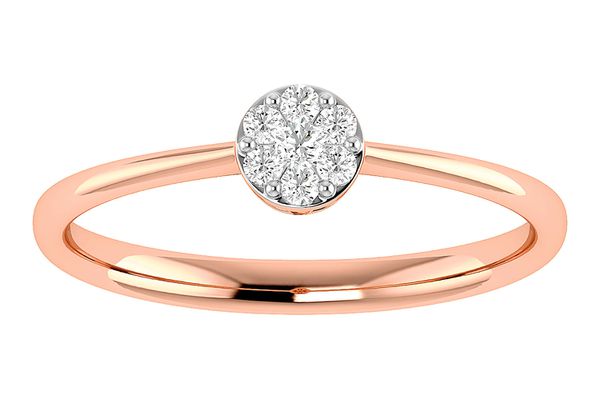 Round Cluster Diamond Ring 14k   