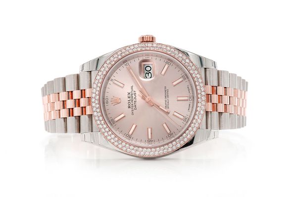 Rolex Datejust 41MM 18k Rose Gold & Steel (126331) - 2.00ctw Diamond Bezel