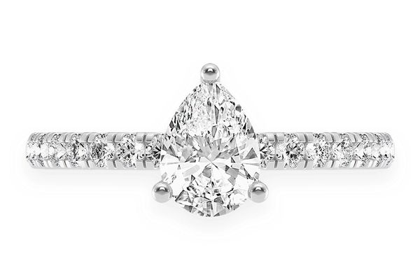 Thinn - 0.75ct Solitaire Pear Shape - Diamond Engagement Ring - All Natural 