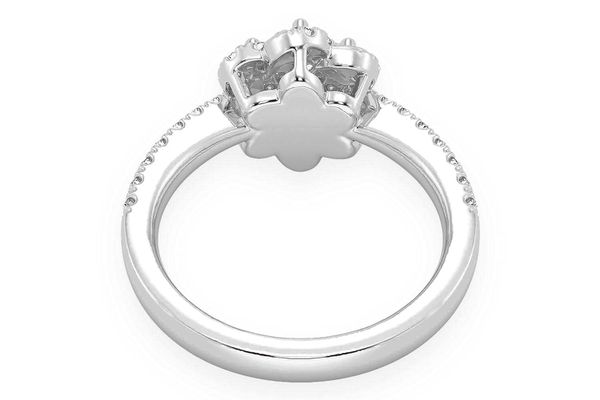 .50ctw - Layer Flower - Diamond Engagement Ring - All Natural