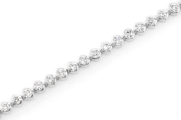 Bezel Set Tennis Bracelet 14k   2.00ctw