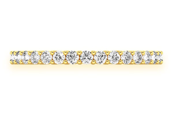 One Row Round Diamond Band 14k Solid Gold 0.50ctw