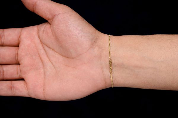 1.5MM Miami Cuban - 14k Solid Gold Bracelet