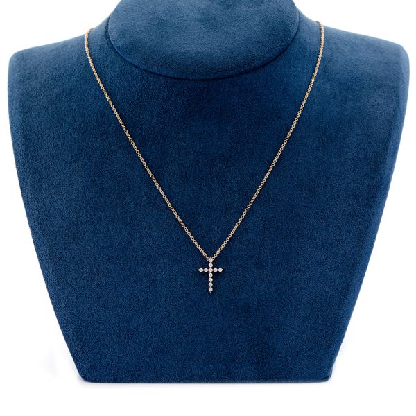 Cross Necklace 14k   .15ctw