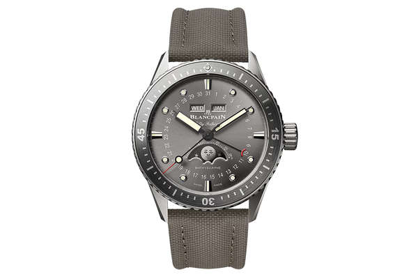 Blancpain - Fifty Fathoms Bathyscaphe Quantième Complet Phases De Lune - 5054 1210 G52a - Titanium (mb841)