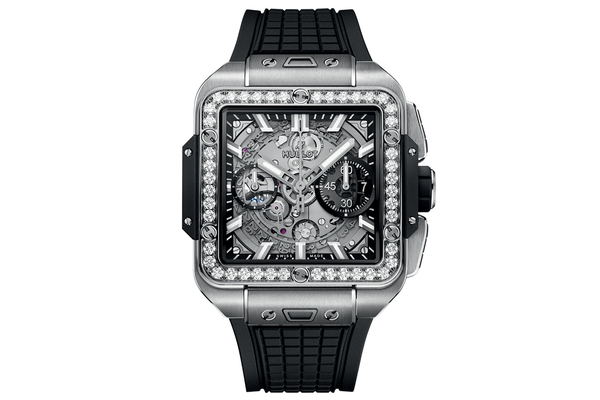 Hublot - Square Bang Unico Titanium Diamonds - 821.nx.0170.rx.1204 - Titanium (rb408)