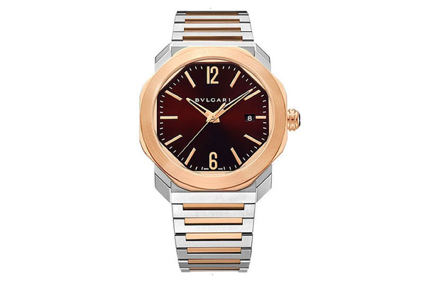 Bulgari - Octo Roma - 102854 - Rose Gold & Steel (mb828)