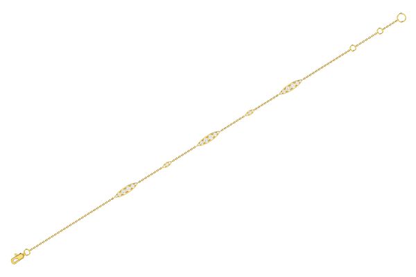 Graduated Diamond Bracelet 14k Solid Gold 0.30ctw