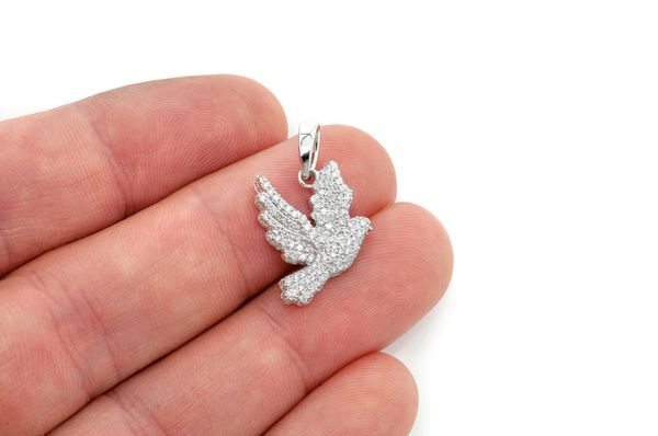 Icebox - Dove Bird Pendant 14K