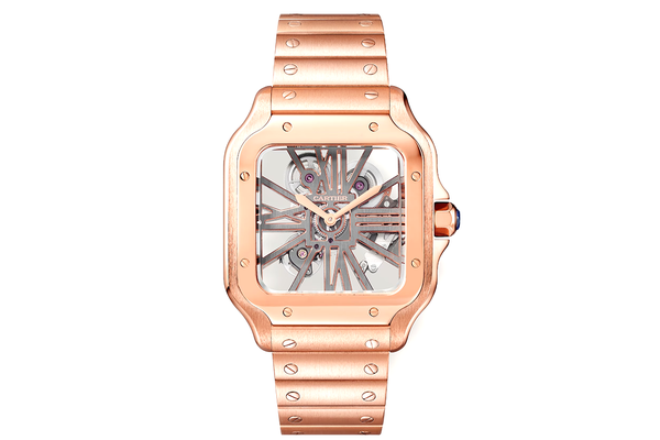 Cartier - Santos Skeleton Large - Whsa0016 - Rose Gold