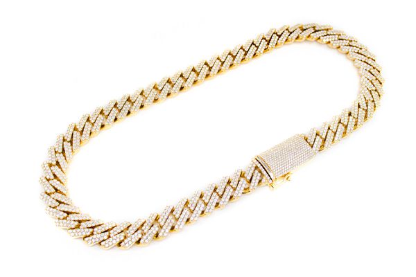 16MM Raised Cuban Necklace 14k   33.00ctw