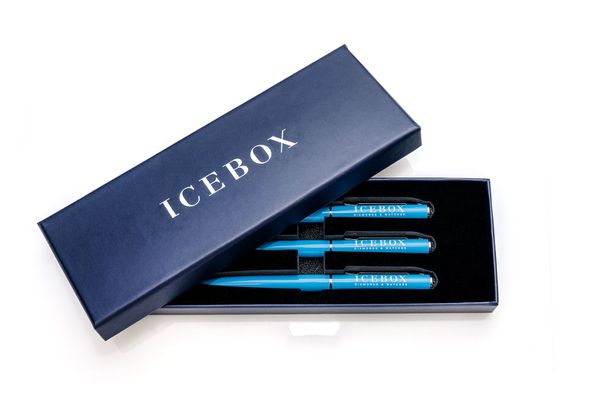 Icebox 3 Blue Pens