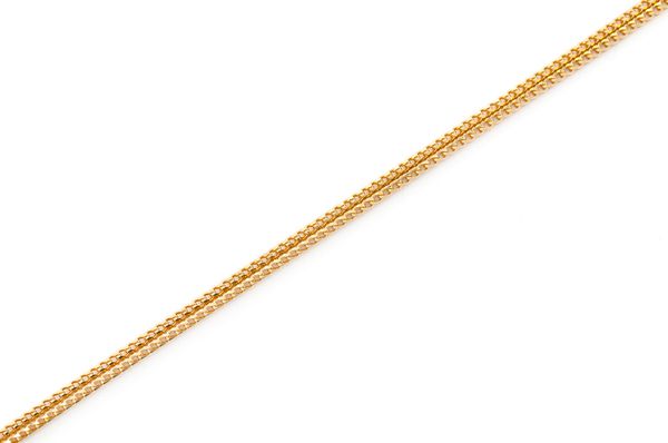 1MM Franco - 14k Solid Gold Bracelet