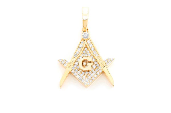 masonic diamond pendant