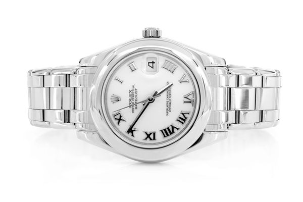 Rolex Pearlmaster 34MM 18k White Gold (18209)