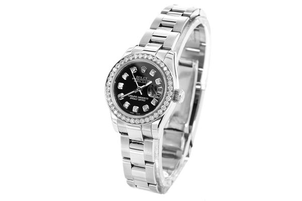 Rolex - Datejust 26 - 179160 - Steel - Custom Diamond Bezel & Dial - (500-06004)