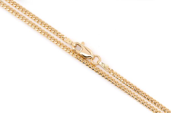 2MM Miami Cuban 14k Solid Gold Chain