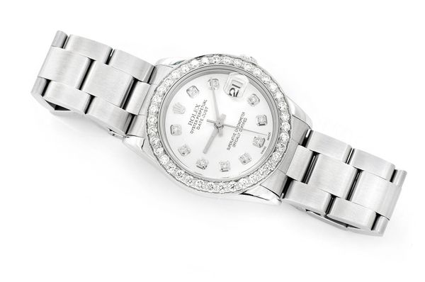 Rolex Datejust 31MM Steel (78240) - 1.50ctw Diamond Bezel